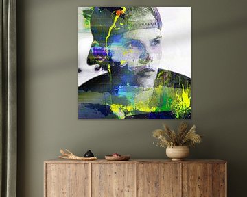 Avicii Tim Bergling Abstraktes Porträt von Art By Dominic