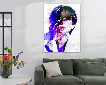 Kim Taehyung BTS Abstract Modern Portret van Art By Dominic