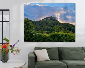 Wolken über Festung Königstein von Claudia Schwabe