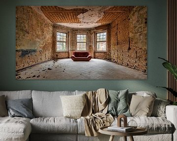 Rote Couch von Bjorn Renskers