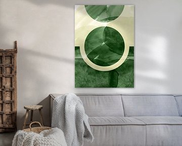 Sun Moon Abstract by Mad Dog Art