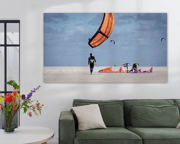 Kite surfing in the summer by Anne van Doorn