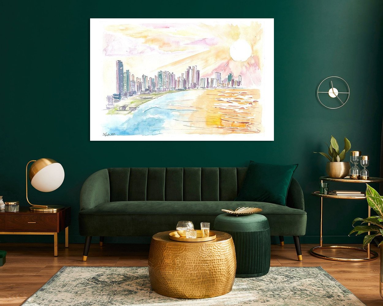 Example of the artwork in a room