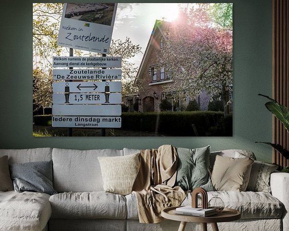 Example of the artwork in a room