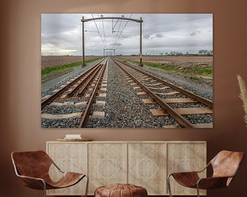 Double track with catenary by Ruud Morijn