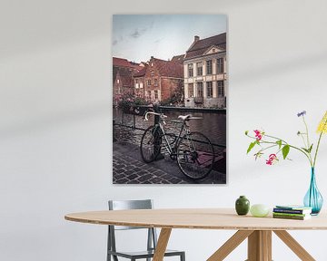 Fiets langs de Leie in Gent | Stadsfotografie van Daan Duvillier | Dsquared Photography