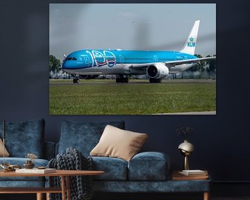 Le premier Boeing 787-10 (PH-BKA "Orange Blossom") reçu par KLM quitte le Polderb sur Jaap van den Berg