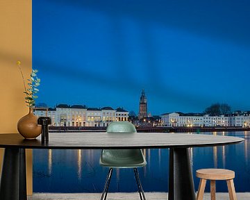 Skyline Zutphen in the evening by Arnold van Rooij