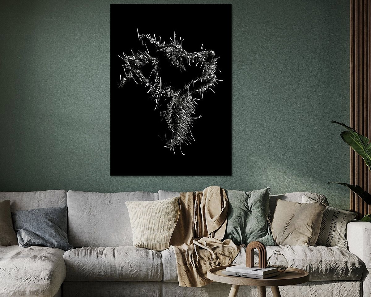 Example of the artwork in a room