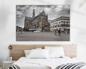 Die St.-Bavo-Kirche und der Marktplatz in Haarlem zur Krönungszeit von Jefra Creations
