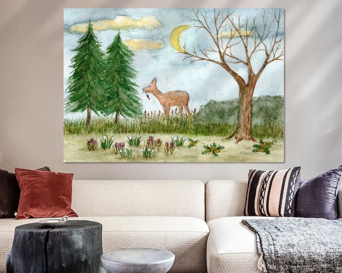 Example of the artwork in a room