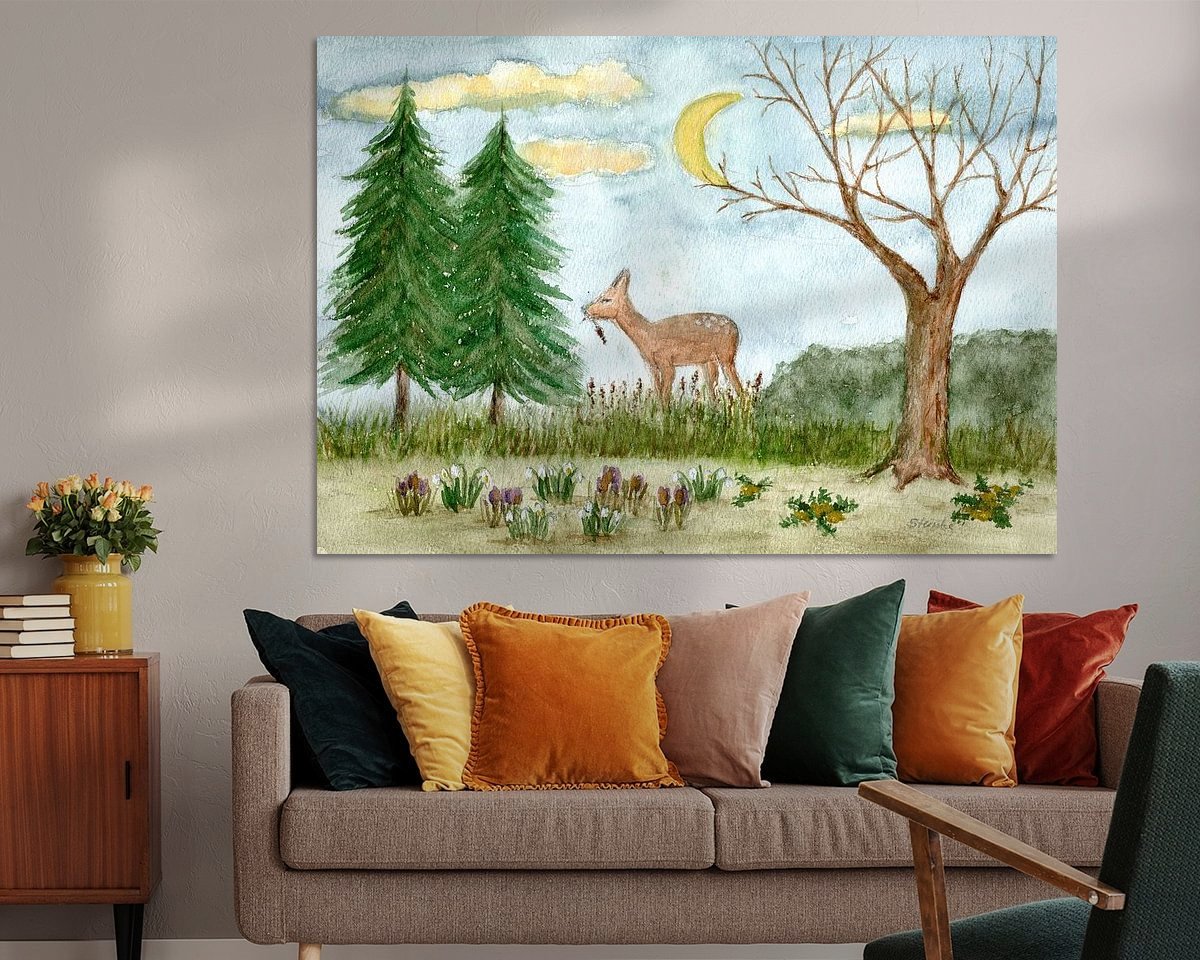 Example of the artwork in a room