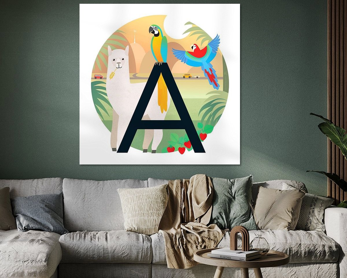Example of the artwork in a room