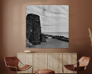 On the coast, Lanzarote in black and white by Joyce Kuipers