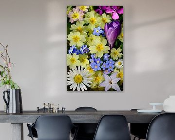 Collage aus Frühlingsblumen von Corinne Welp