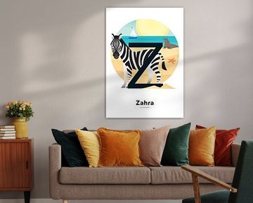 Name Poster Zahra by Hannah Barrow