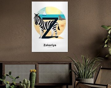 Namensschild Zakariya