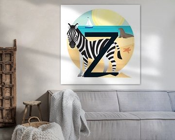 De Zebra en de zee