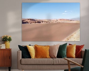 Paysage de sable et de rochers de la vallée de la Lune (Valle de la Luna) dans l'Atac. sur WorldWidePhotoWeb