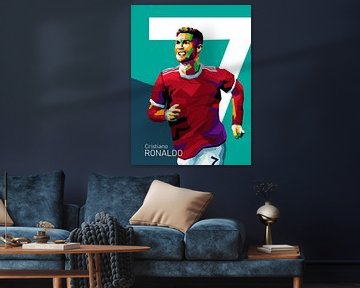 Beste Legends Football in pop-art poster van miru arts