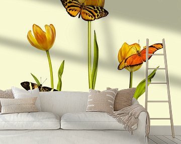 The Three Butterflies by Martin Bergsma