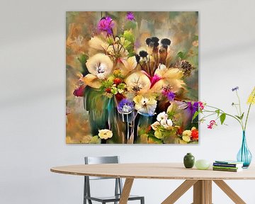 bosje bloemen van Gelissen Artworks