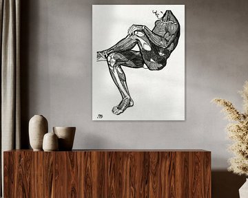 anatomie man met spieren, Reijer Stolk van Atelier Liesjes