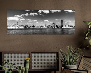 Hamburg Hafencity Skyline van Werner Reins