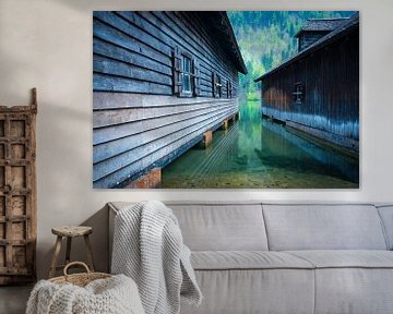 Boathouses at Königssee by Martin Wasilewski