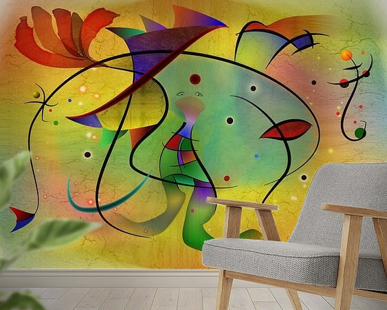 Example of the artwork in a room