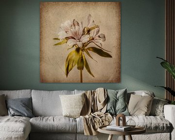 Vintage Flowers as a Tile 2 by Alie Ekkelenkamp