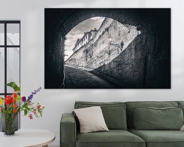 Tunnelzicht vanaf Königstein in Bad Schandau van Jakob Baranowski - Photography - Video - Photoshop