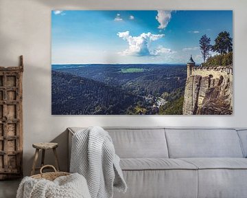 Vue de la forteresse Königstein sur Jakob Baranowski - Photography - Video - Photoshop