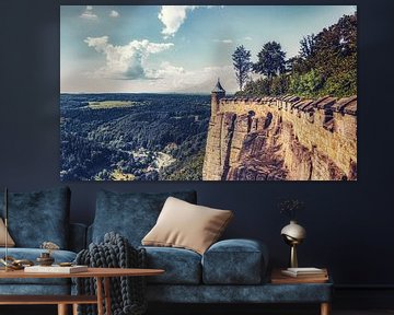 View from the fortress Königstein by Jakob Baranowski - Photography - Video - Photoshop