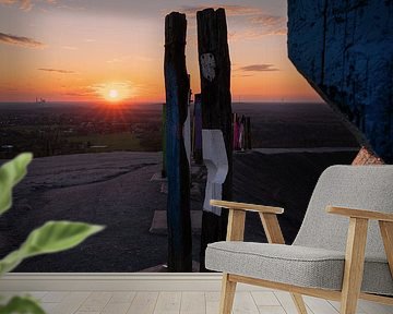 Oriëntatiepunt op de slakkenberg van Haniel, Bottrop, Duitsland van Alexander Ludwig