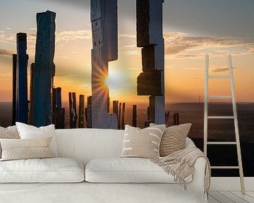 Oriëntatiepunt op de slakkenberg van Haniel, Bottrop, Duitsland van Alexander Ludwig