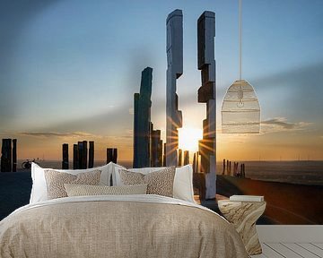 Oriëntatiepunt op de slakkenberg van Haniel, Bottrop, Duitsland van Alexander Ludwig