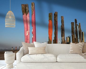 Oriëntatiepunt op de slakkenberg van Haniel, Bottrop, Duitsland van Alexander Ludwig