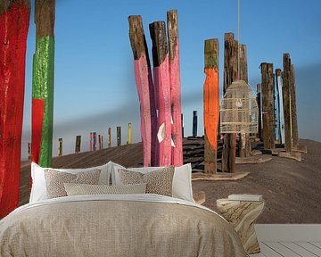 Oriëntatiepunt op de slakkenberg van Haniel, Bottrop, Duitsland van Alexander Ludwig