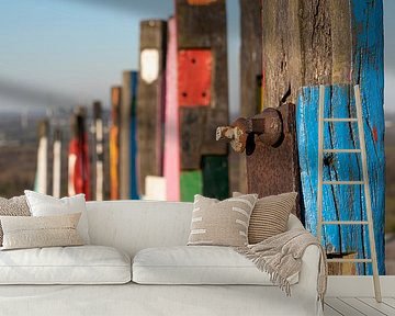 Oriëntatiepunt op de slakkenberg van Haniel, Bottrop, Duitsland van Alexander Ludwig