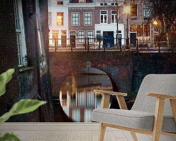 De brede Haven in Den Bosch ontwaakt ( 1 ) van Den Bosch aan de Muur