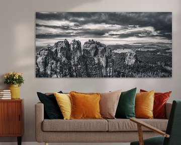 Panoramic view between rocks and sandstones by Jakob Baranowski - Photography - Video - Photoshop
