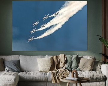 Delta formatie van de USAF Thunderbirds. van Jaap van den Berg