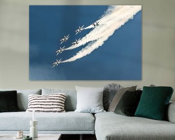 U.S. Air Force Thunderbirds in deltaformatie. van Jaap van den Berg