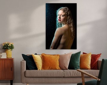 Sensual Studio Porträt eines 21 Jahre alten weißen blonde Frau mit
