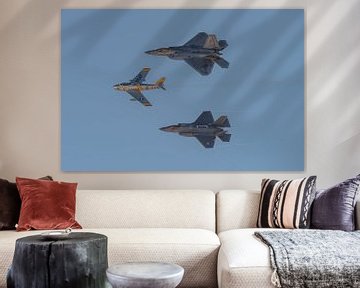 US Air Force Heritage Flight. van Jaap van den Berg