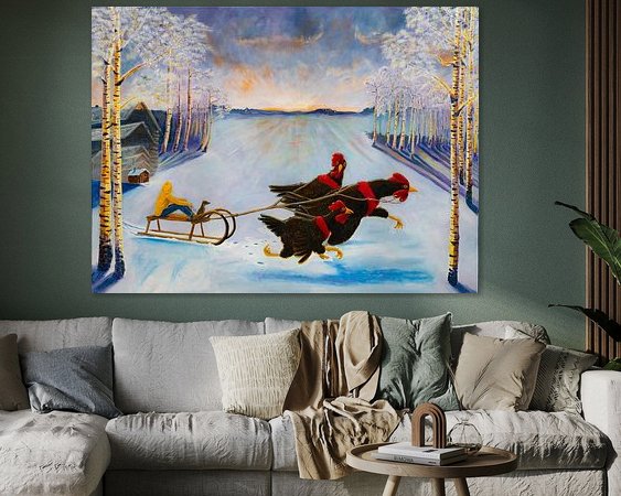 Example of the artwork in a room