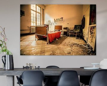 Eenzaam in een verlaten psychiatrisch ziekenhuis in België