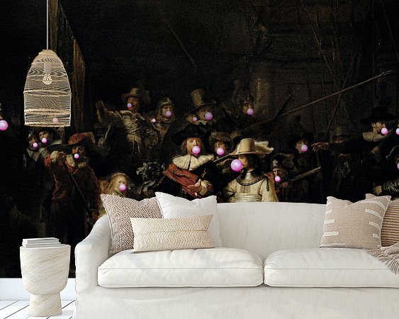 Example of the artwork in a room