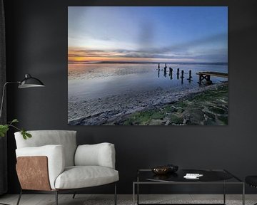 Avondsfeer met romantische zonsondergang van Michael Godlewski